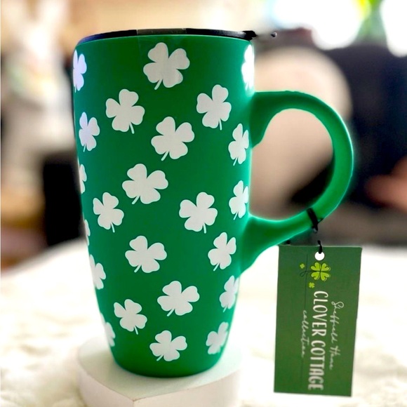 Sheffield Home Clover Cottage St Patrick's Day Your Lucky Clover Ceramic Mug NEW - Picture 1 of 2